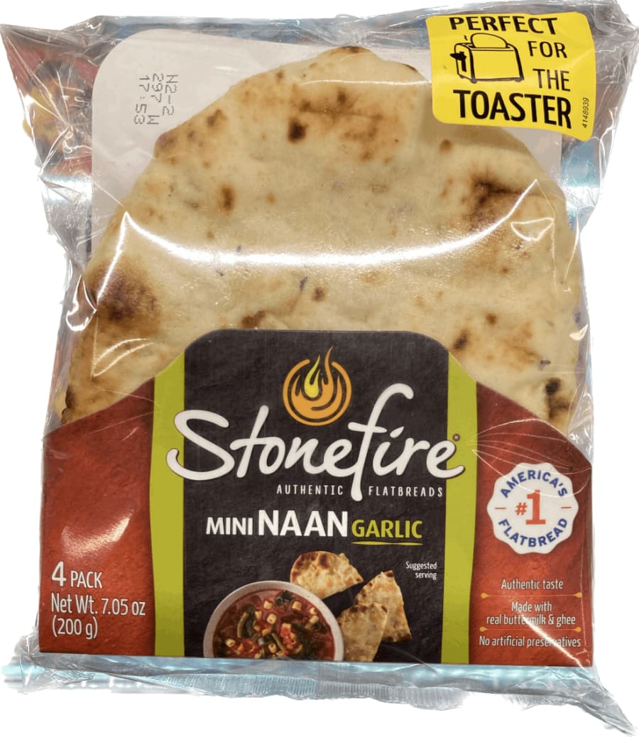 Stonefire naan 4pk hvítlauks 200 gr