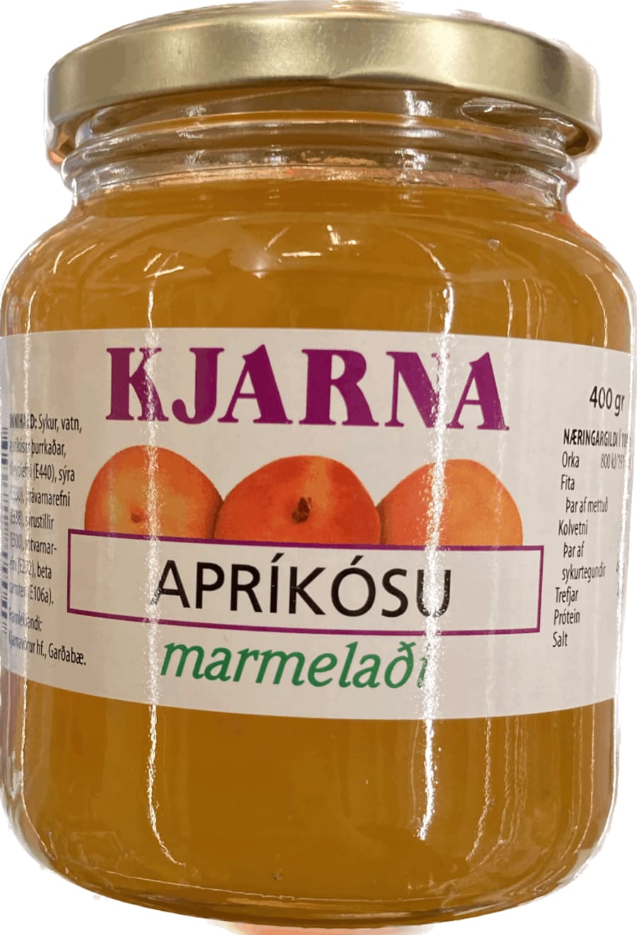 Kjarna marmelaði apríkósu 400 gr
