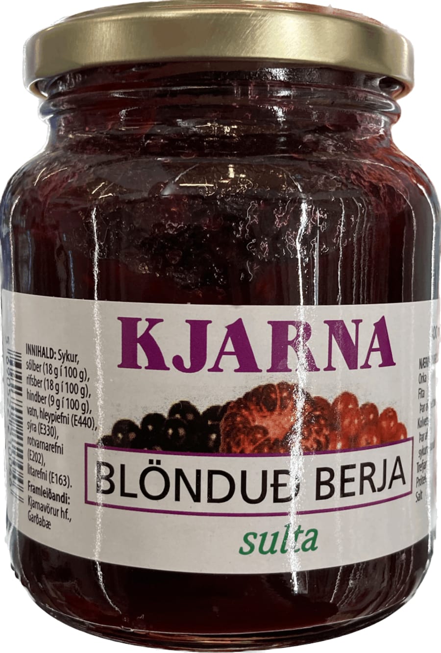 Kjarna sulta blönduð berja 400 gr