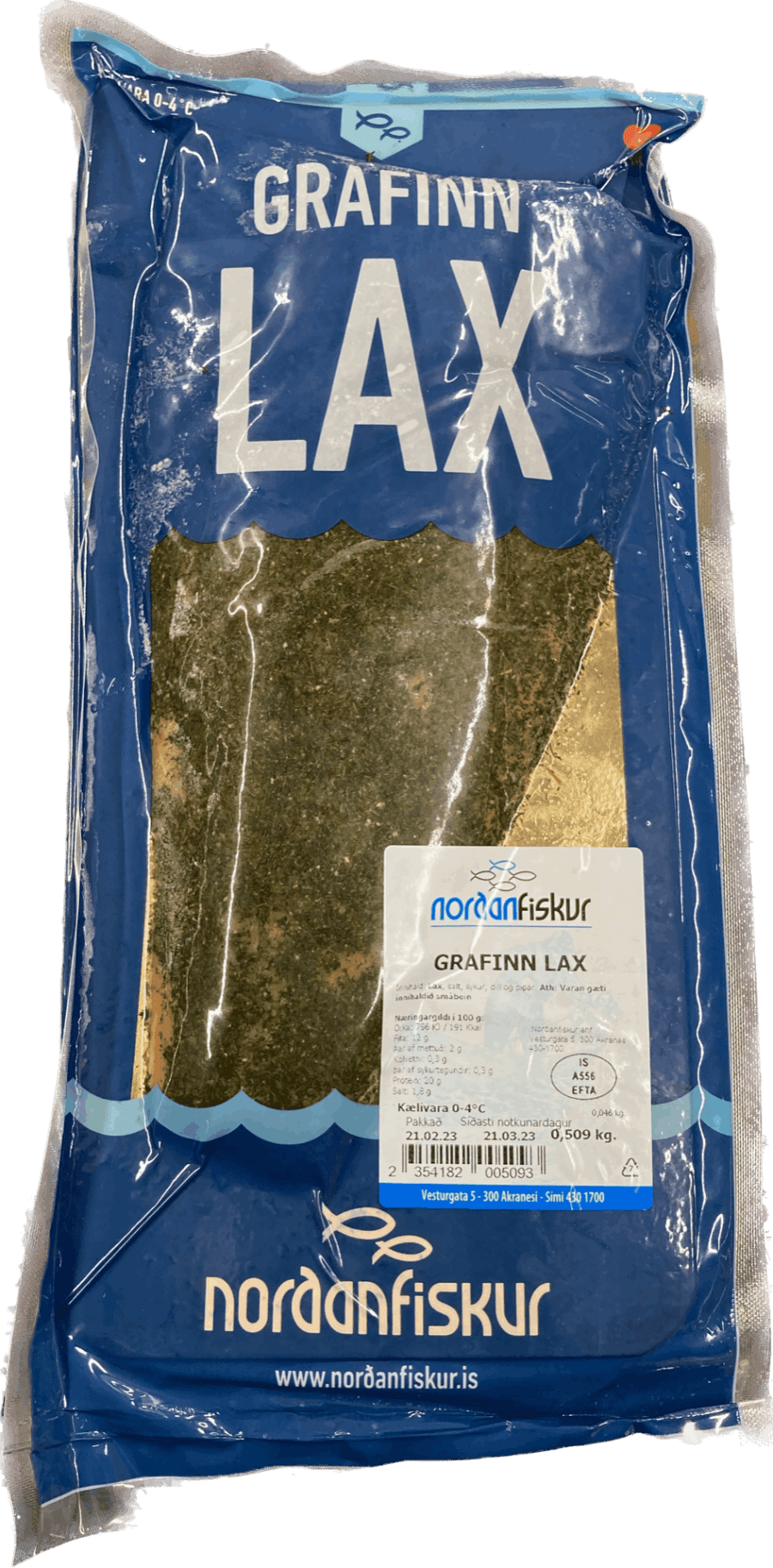 N.f grafin lax flök ca. 500 gr