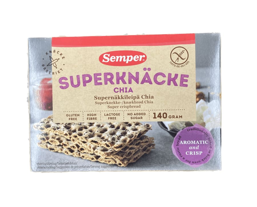 Semper chia hrökkbrauð 140 gr