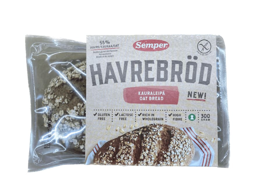 Semper hafrabrauð 330 gr