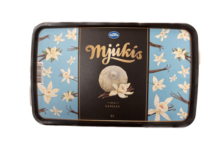 Mjúkís vanilla 2 ltr