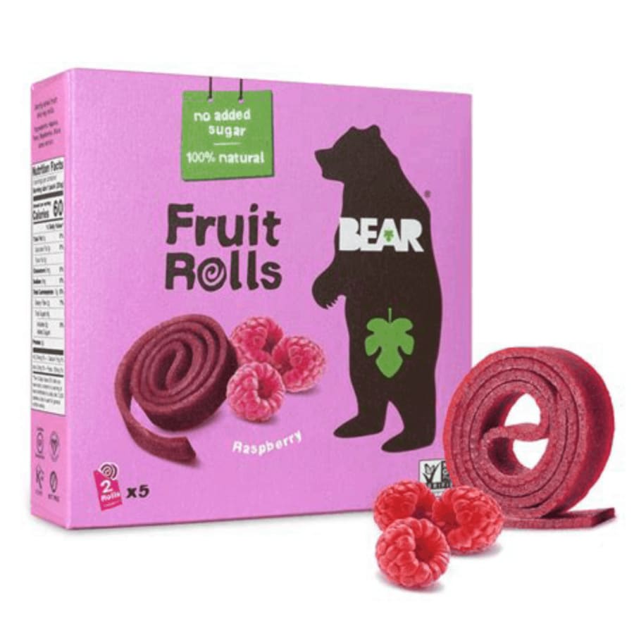 Bear fruit rolls raspberry 5x20 gr