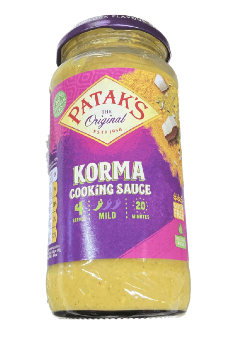 Patak's sósa korma 450 gr