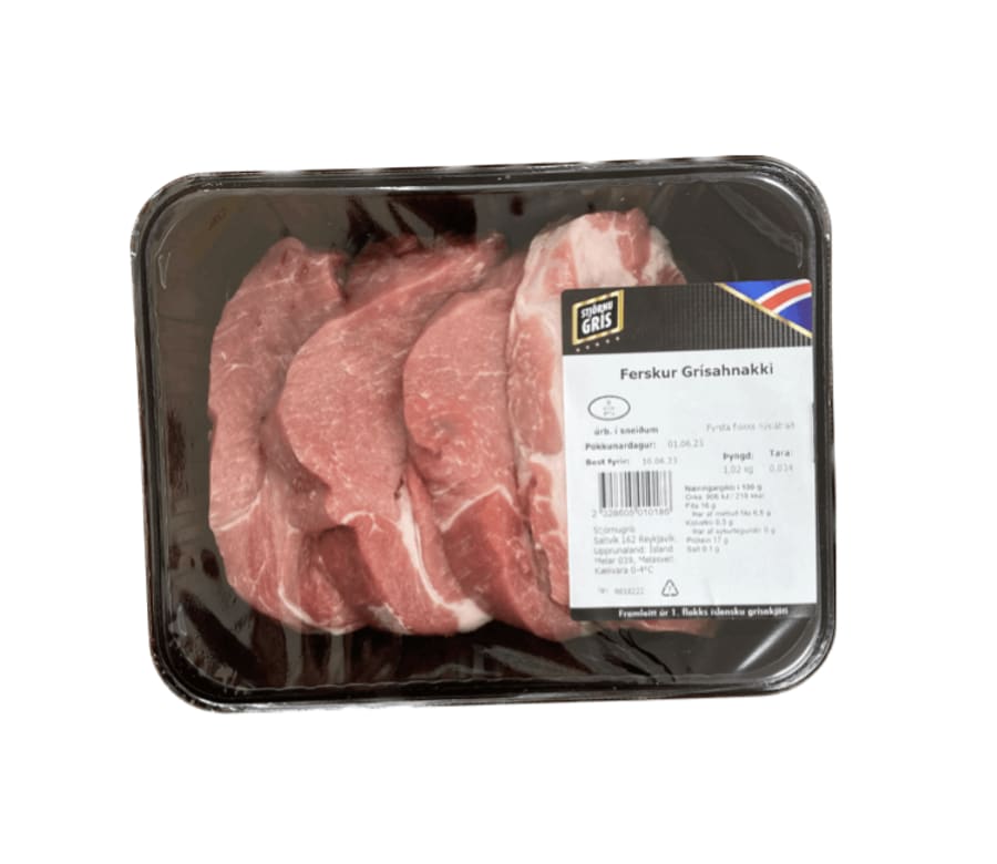 S.g ferskur grísahnakki ca 850 gr