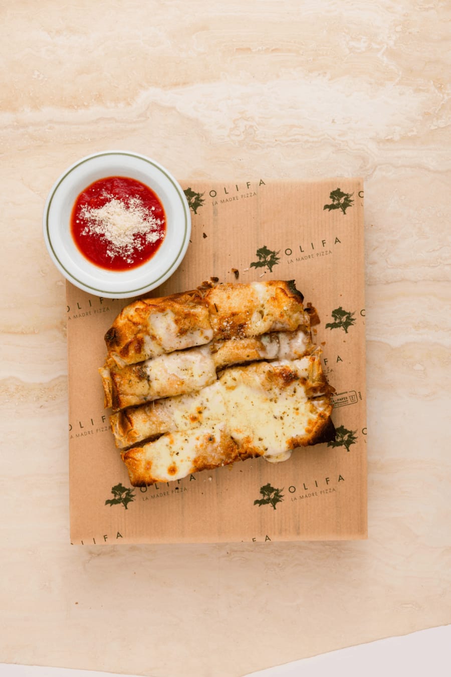 Not so italian garlic bread with cheese