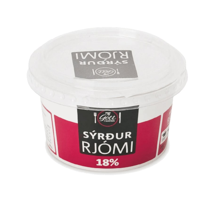 Ms sýrður rjómi 180 gr 18%