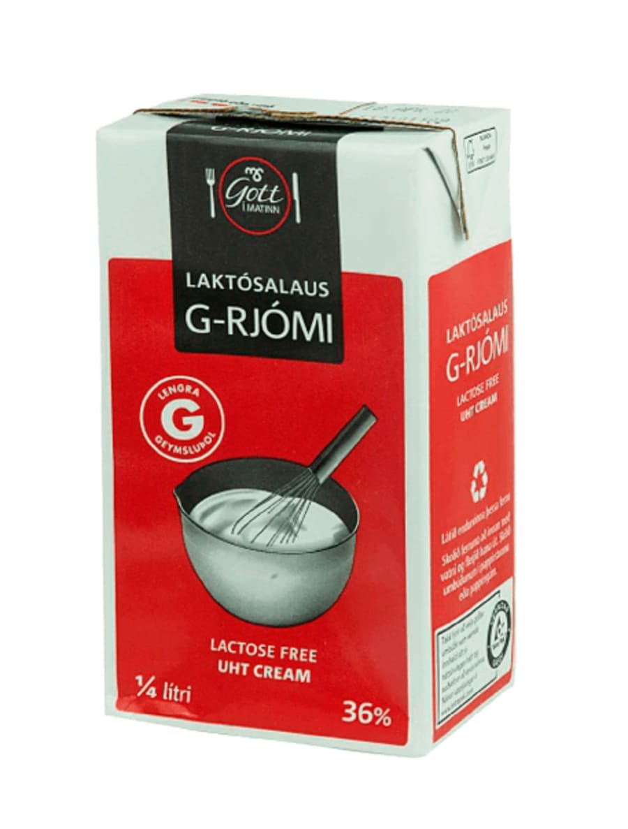 Ms g-rjómi 250 ml laktósafrír