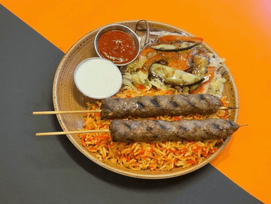33. Lamb kebabspjót