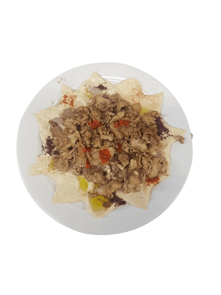 Hummus með kjúkling