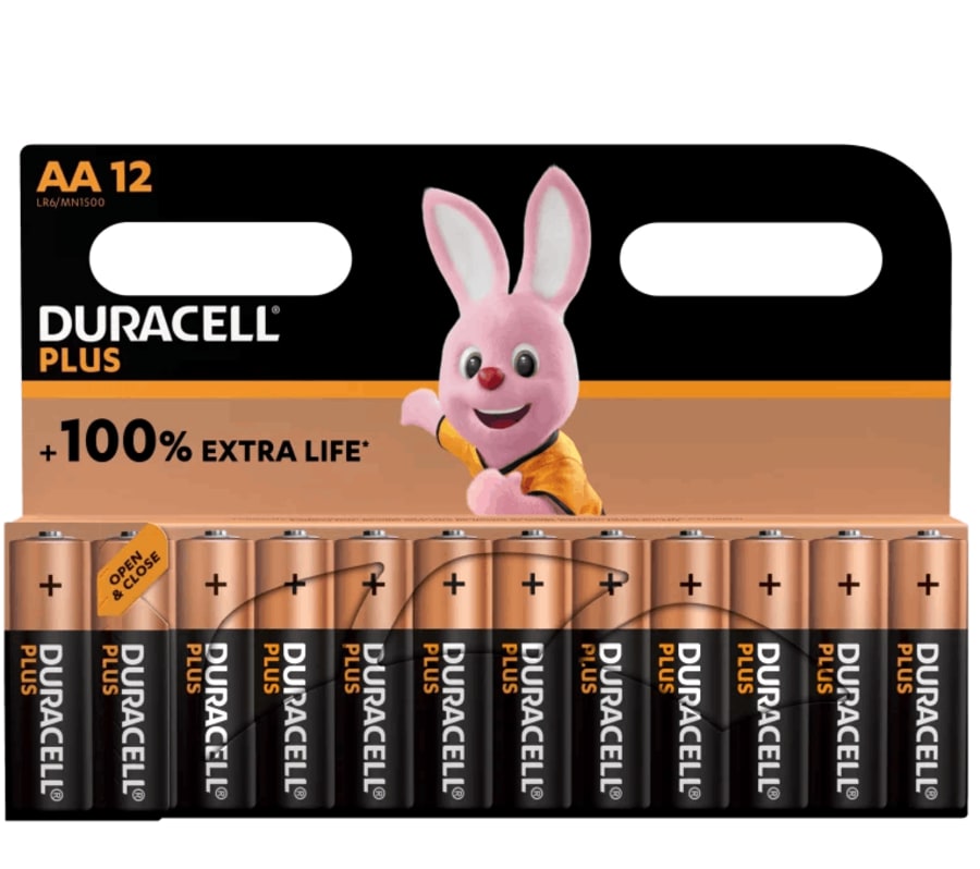 Duracell plús AA 12 stk