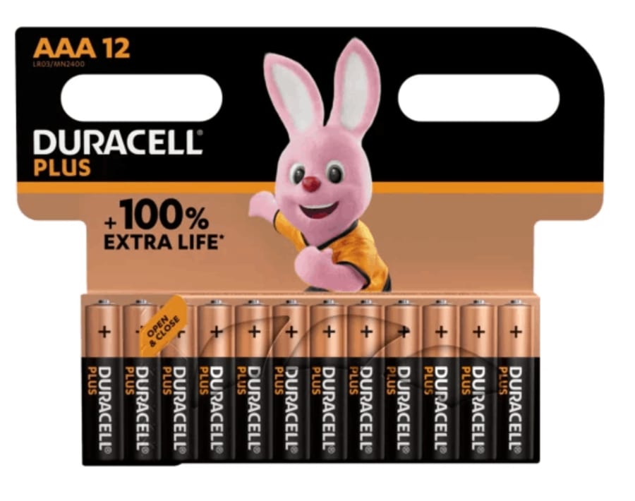 Duracell plús AAA 12 stk