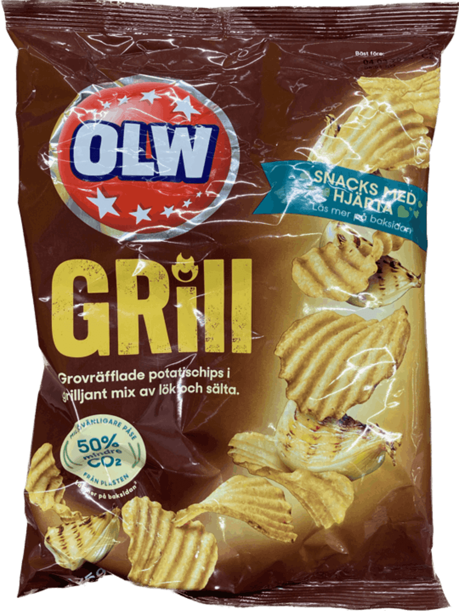 Owl snakk grillbragð 175 gr
