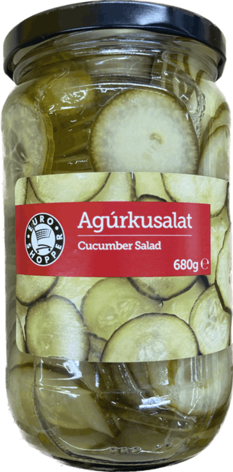 E.s gúrkur sneiðar 680 gr