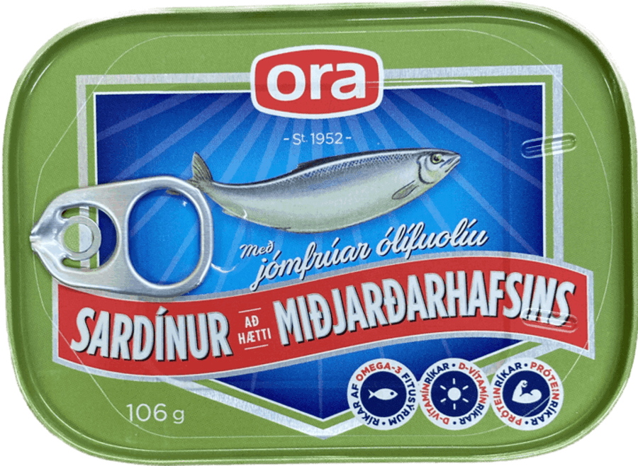 Ora sardínur miðjarðarhafs 106 gr