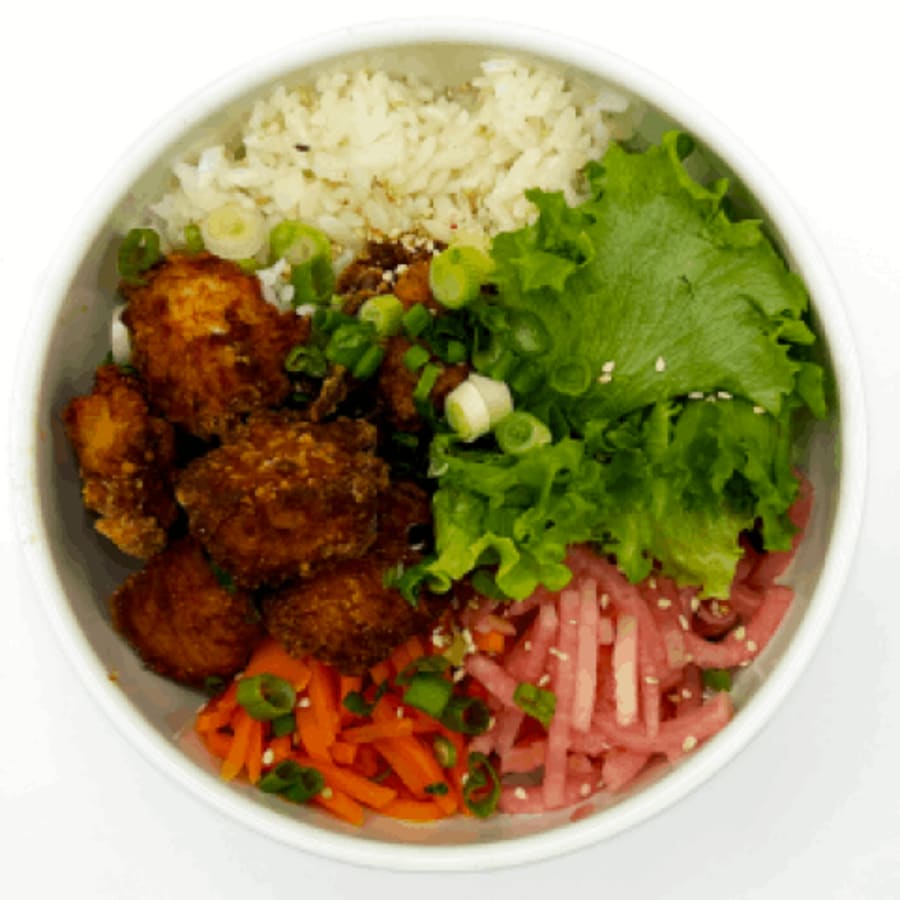 Crispy Kjúklinga Pop Poke Skál