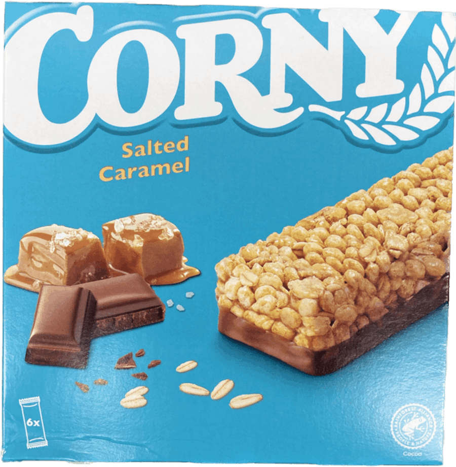 Corny bar salted caramel 6 stk 150 gr