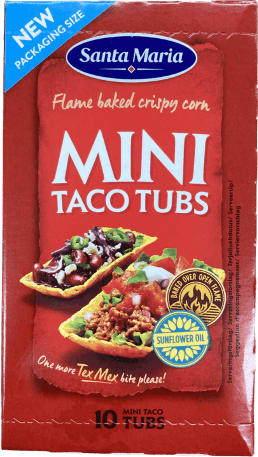 S.m mini taco tubs 10 stk