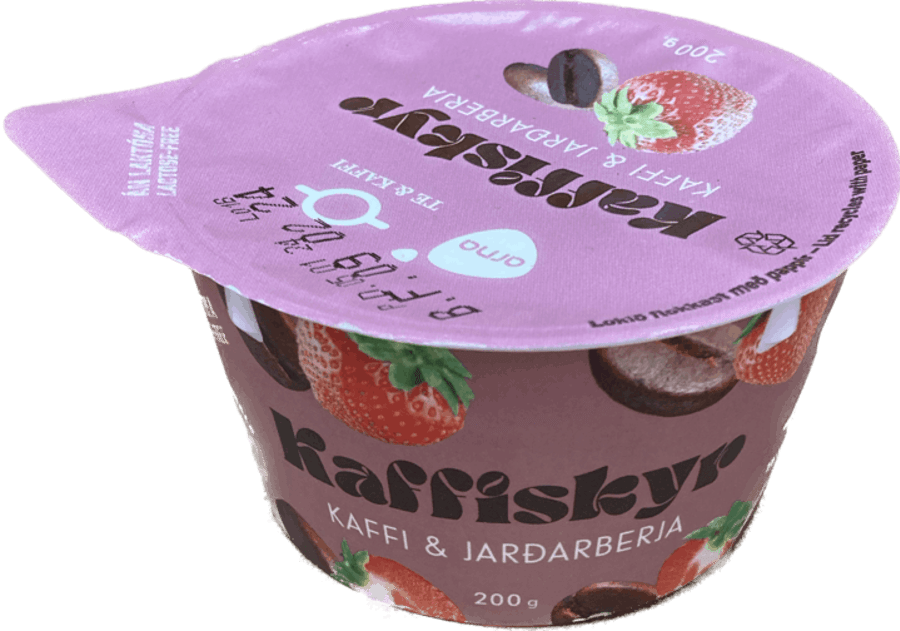 Arna kaffiskyr kaffi & jarðarber 200 gr