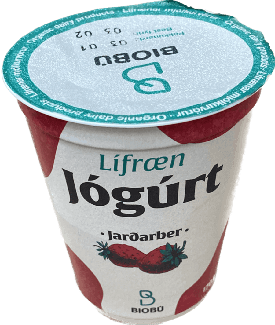 Biobú jógúrt jarðarber 170 gr