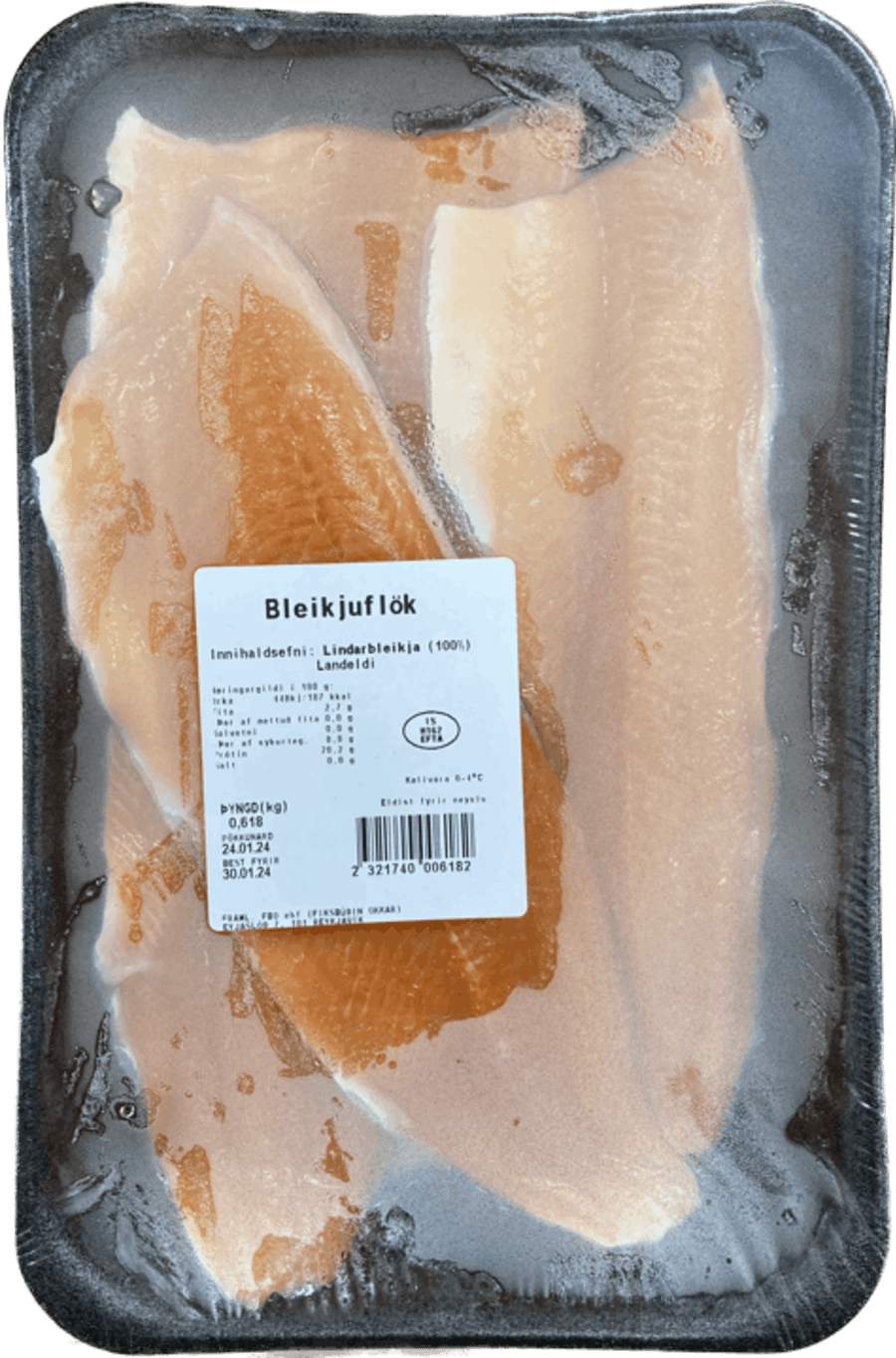 F.o bleikjuflök landeldi ca. 600 gr