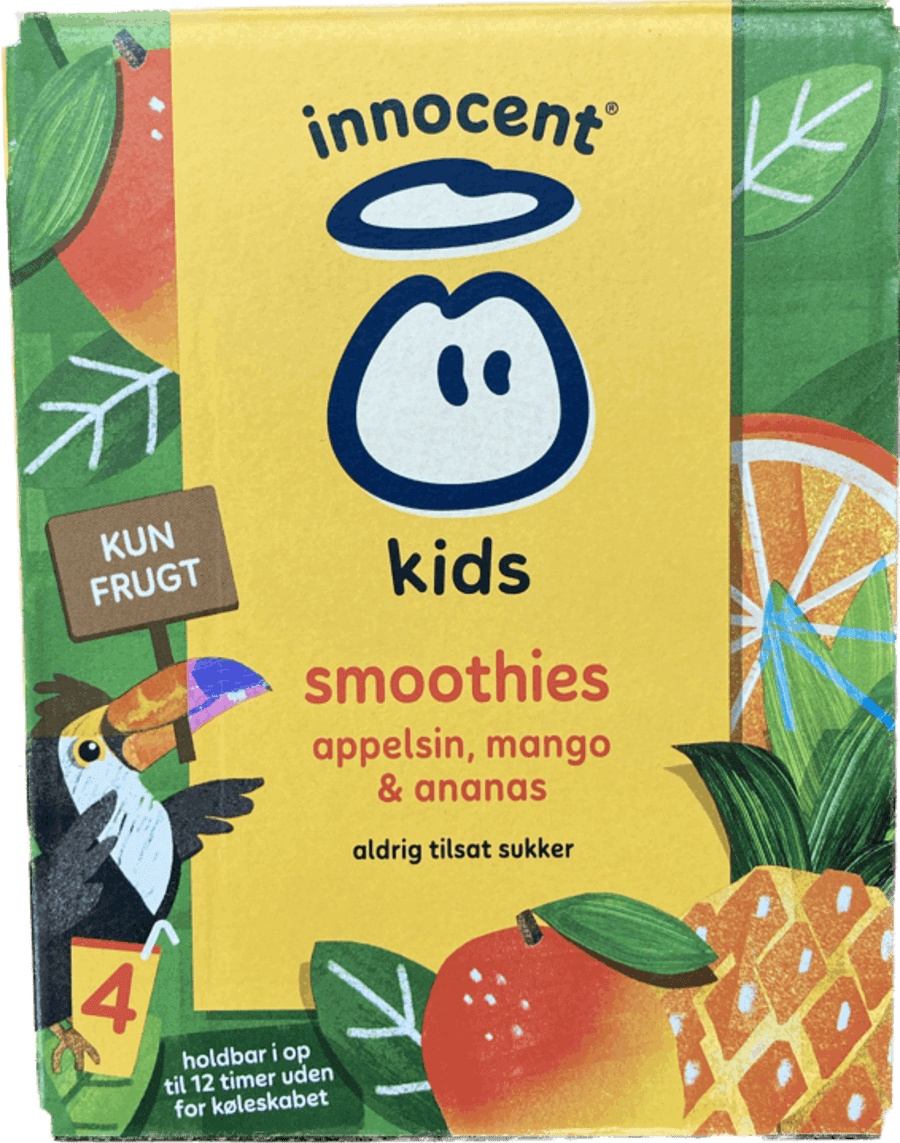 Innocent smoothies appelsína/mangó/ananas kassi 4x150 ml