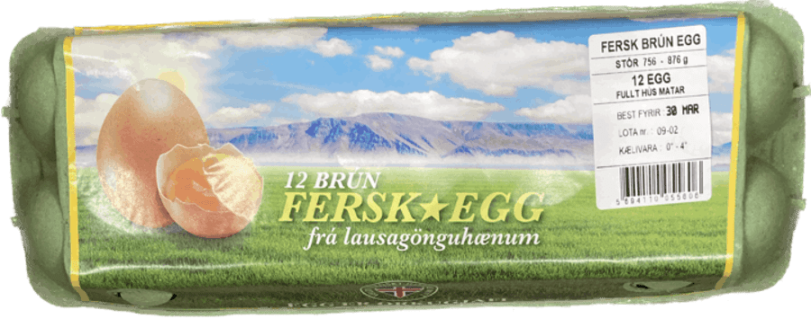S.brúnegg 12 stk