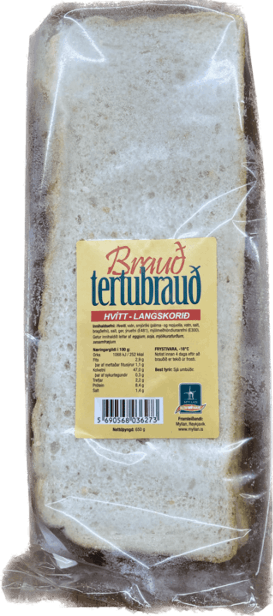Myllan brauðtertubrauð 650 gr
