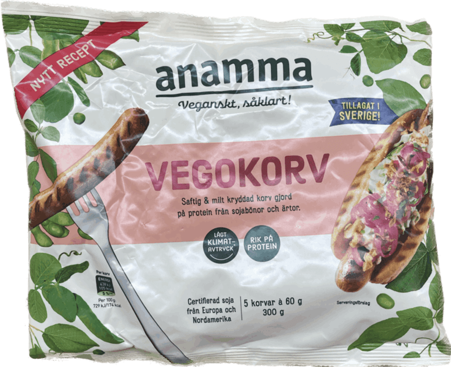 Anamma vegan pylsur 300 gr