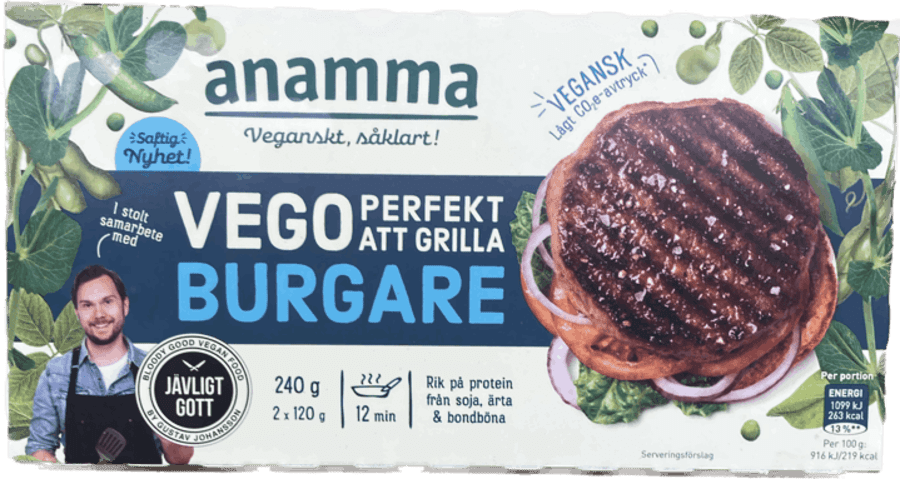 Anamma vegan borgarar 240 gr