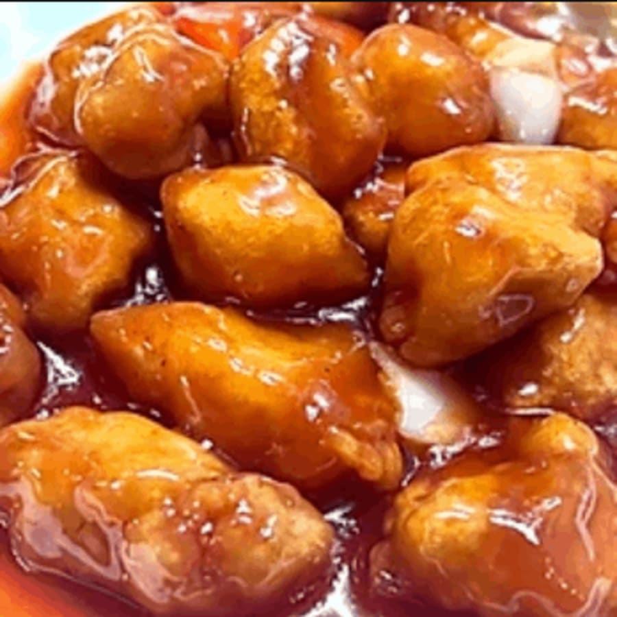 16. Sweet sour kjúklingur