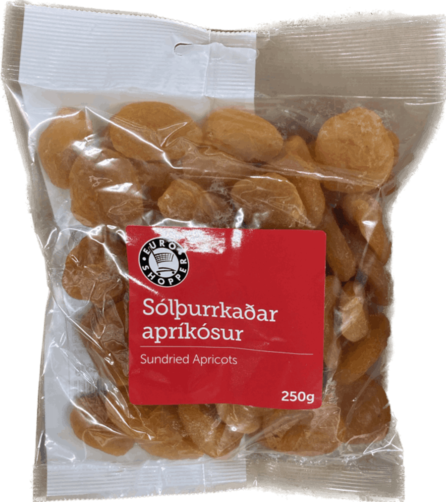 E.s apríkósur þurrkaðar 250 gr