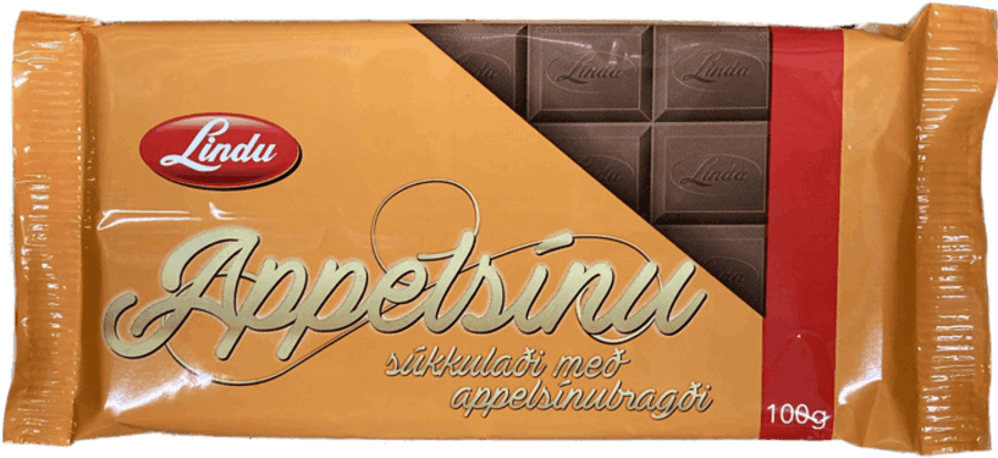 Lindu súkkulaði appelsínu 100 gr