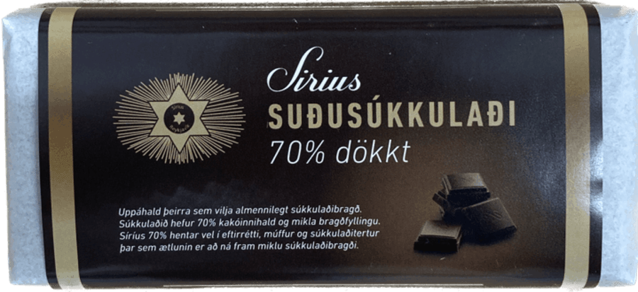Sirius konsúm súkkulaði 70% 200 gr
