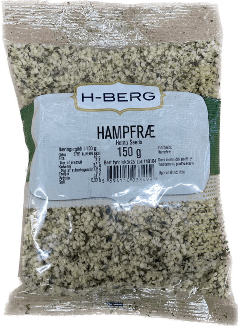 H-berg hamp fræ 150 gr