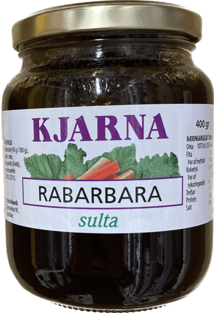 Kjarna sulta rababara 400 gr