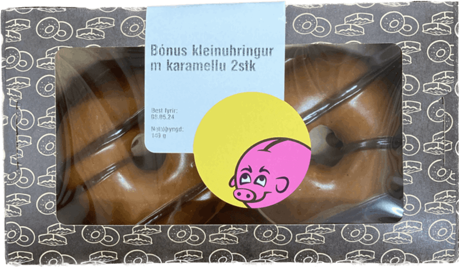 Bónus kleinuhringir karamellu 2 stk 140 gr