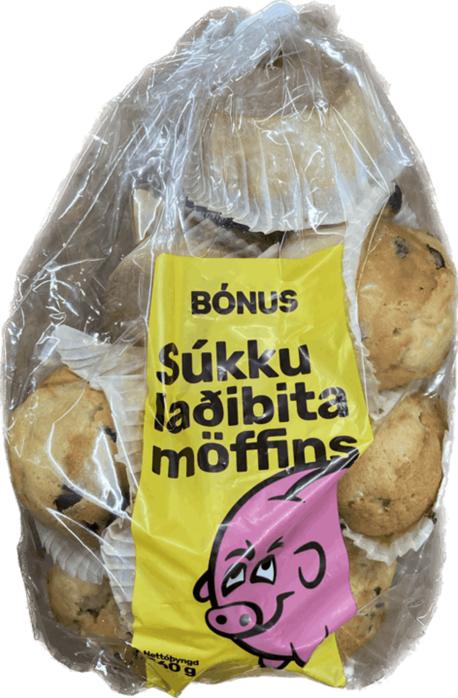 Bónus súkkulaðibita möffins 360 gr
