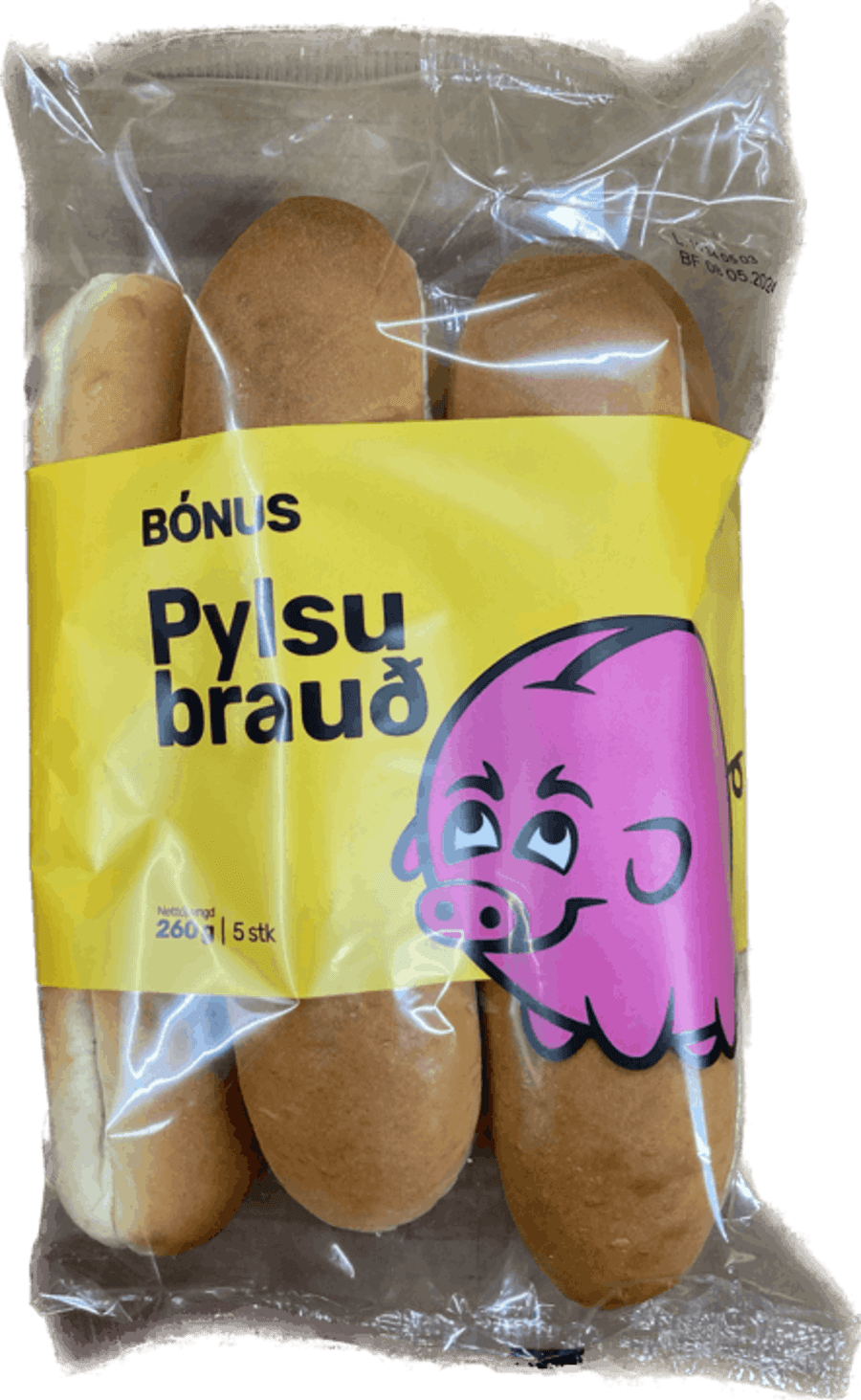 Bónus pylsubrauð 5 stk 260 gr