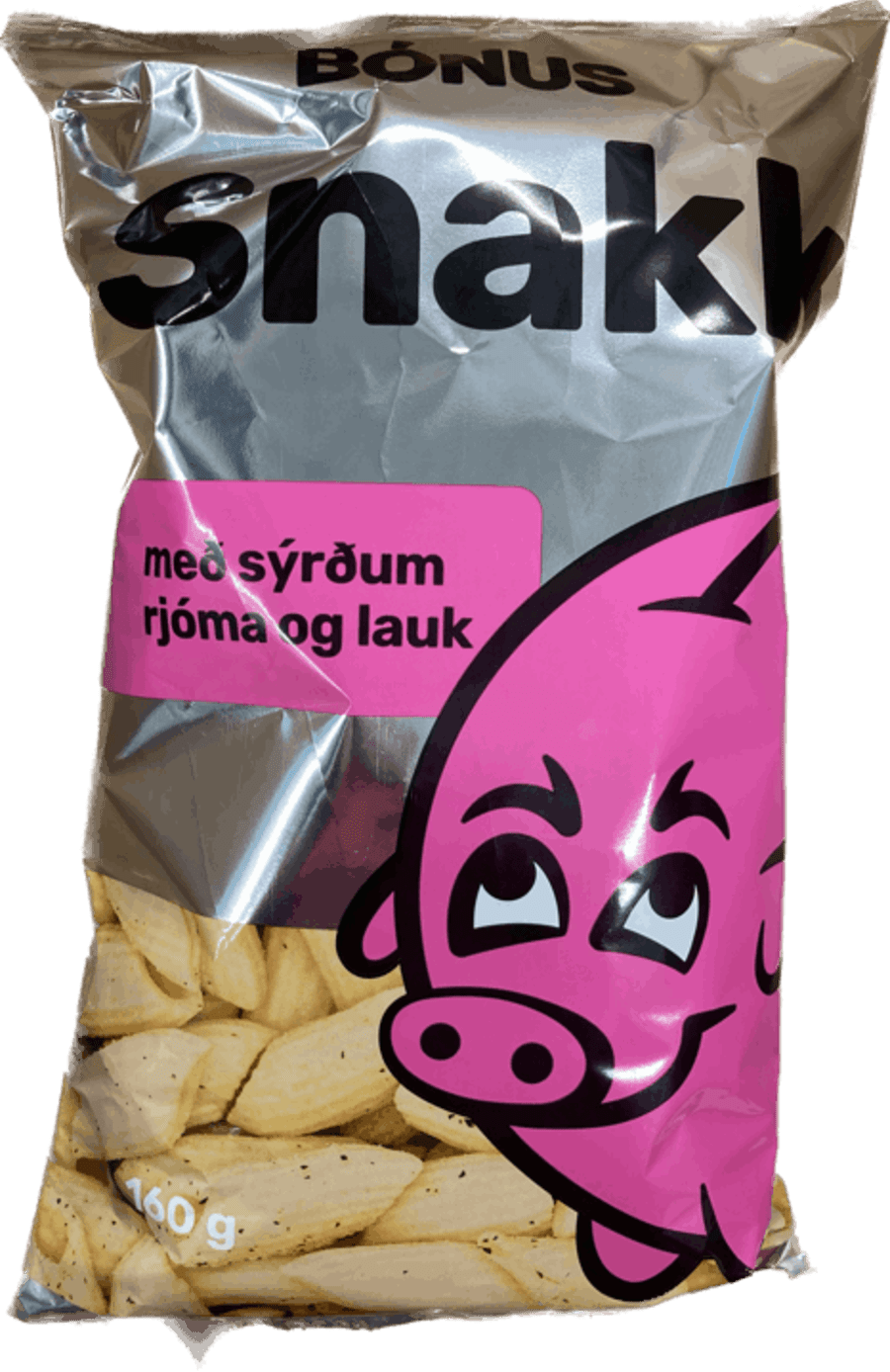 Bónus snakk m/sýrðum rjóma og lauk 160 gr