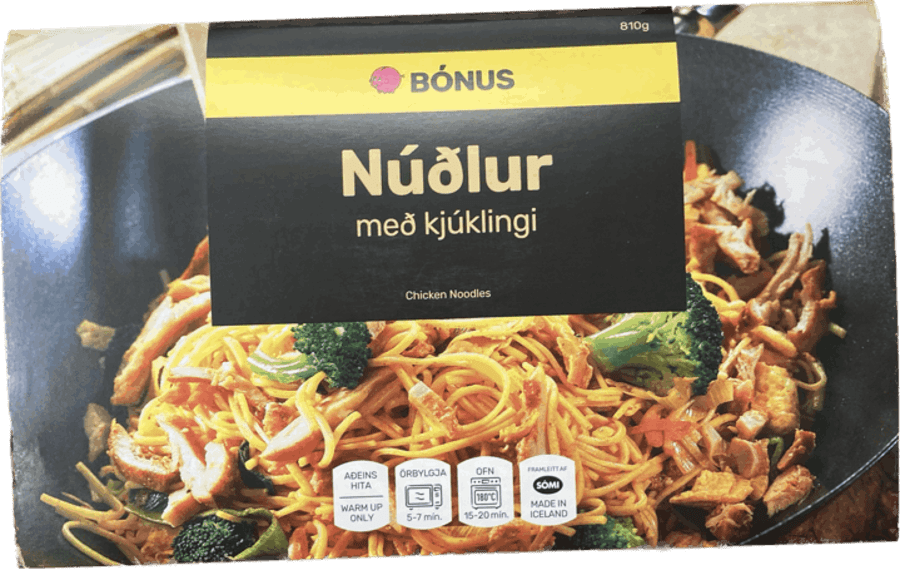 Bónus núðlur m/kjúklingi 810 gr