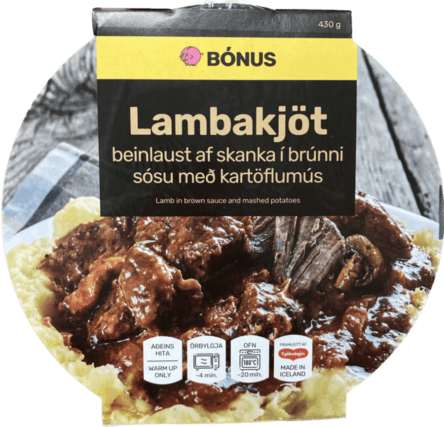 Bónus lambakjöt í brúnni sósu 430 gr