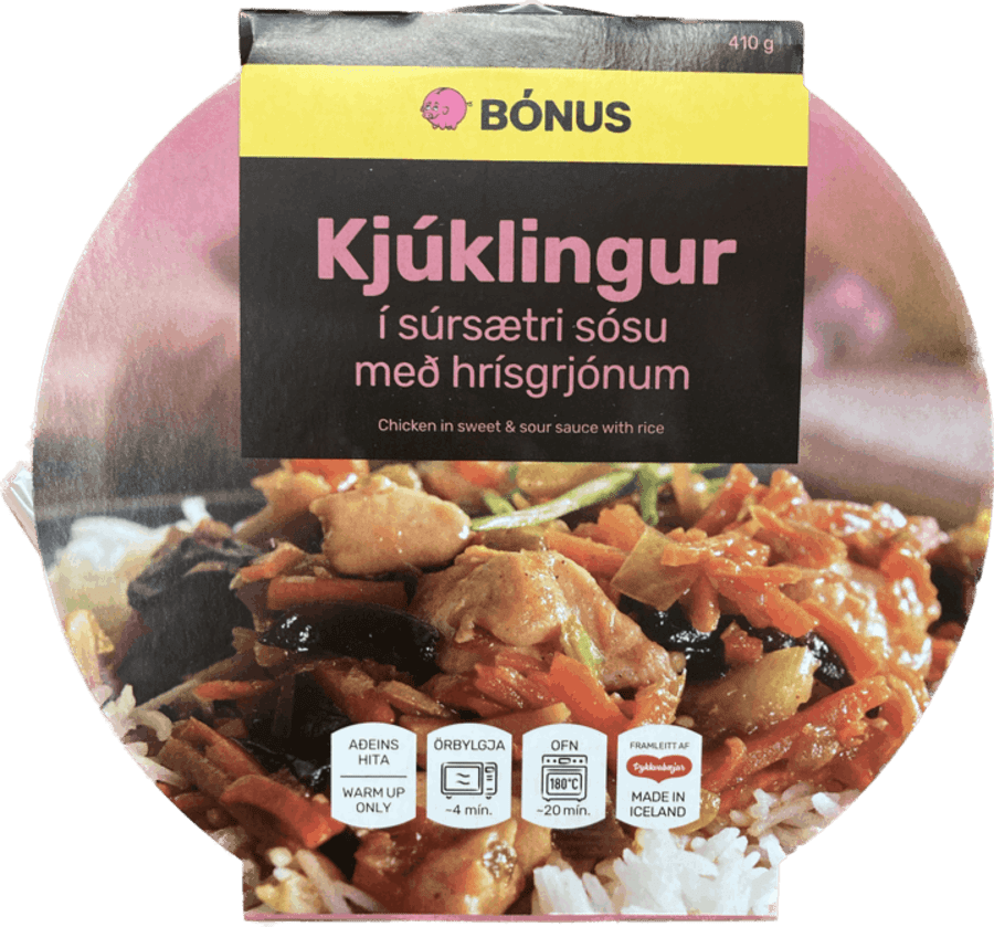 Bónus kjúklingur í súrsætri sósu 410 gr
