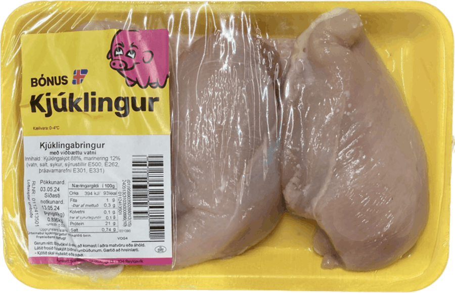 Bónus kjúklingabringur ca. 900 gr
