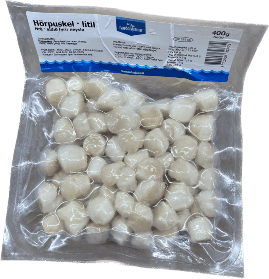 Norðan fiskur hörpuskel smá 400 gr