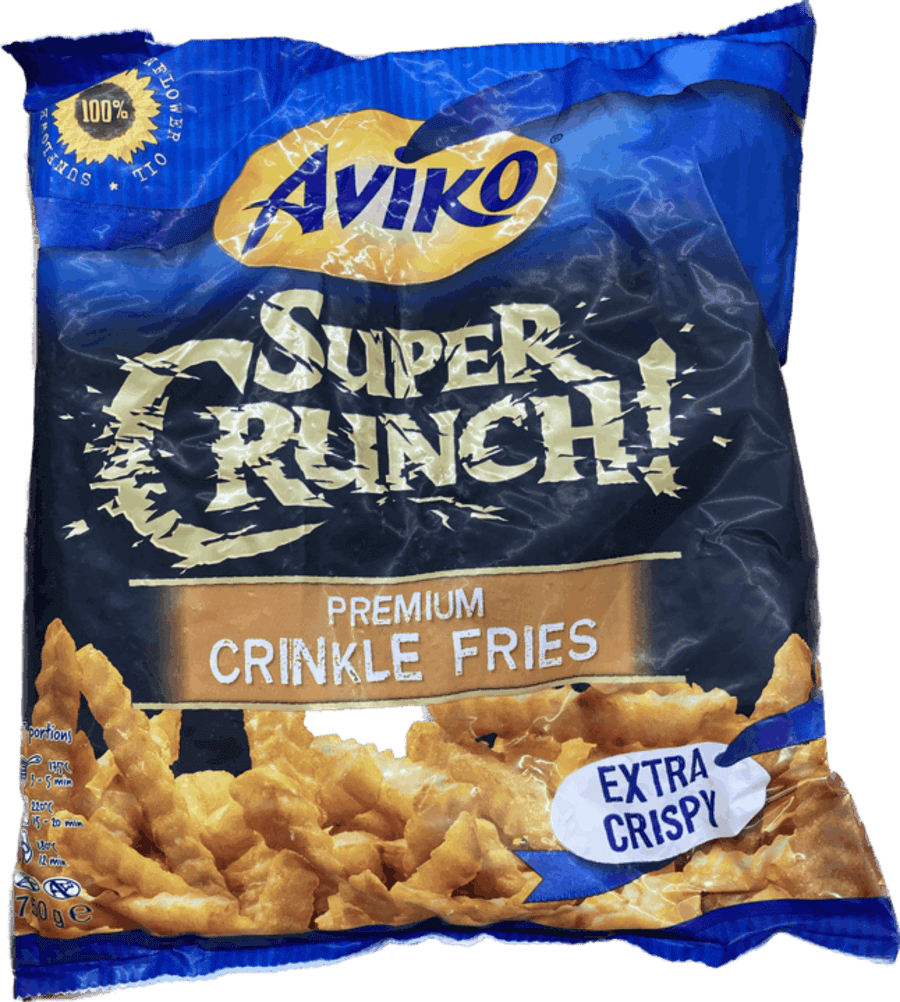 Aviko crinkle franskar 750 gr