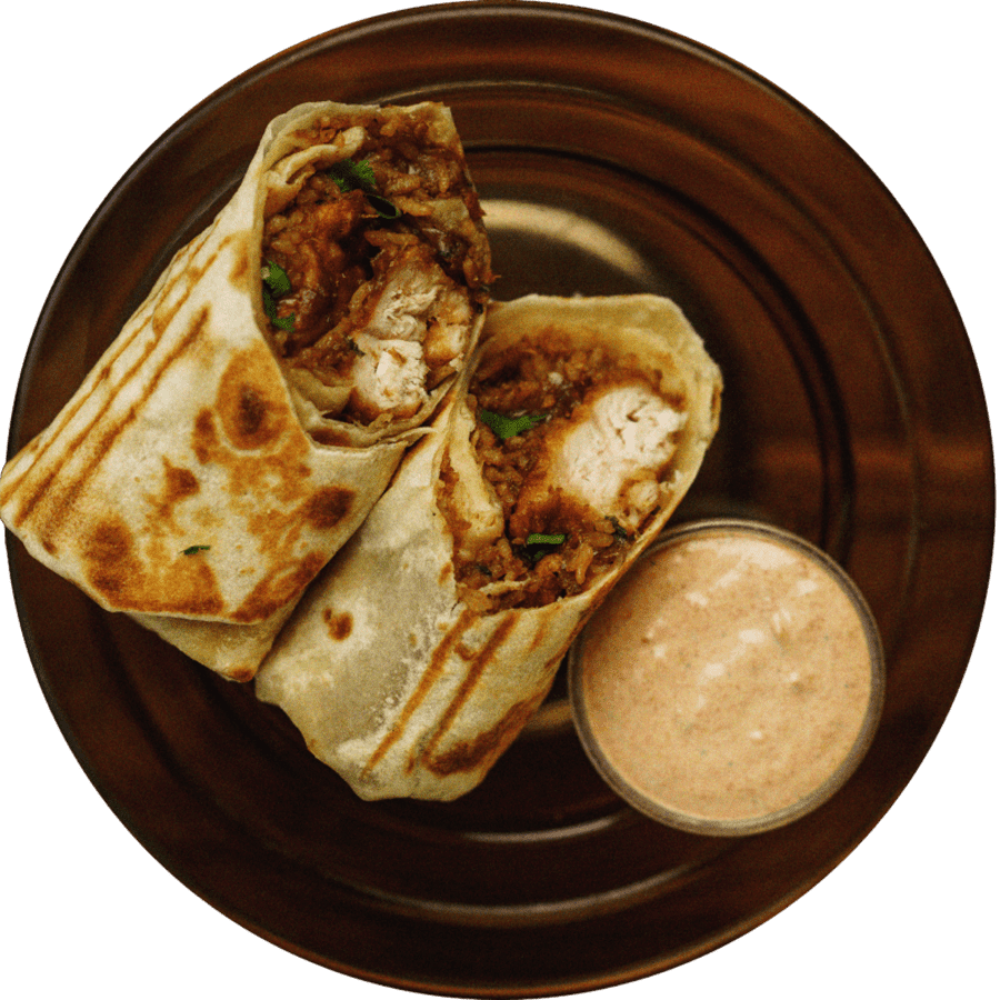 Manchurian Naan Roll