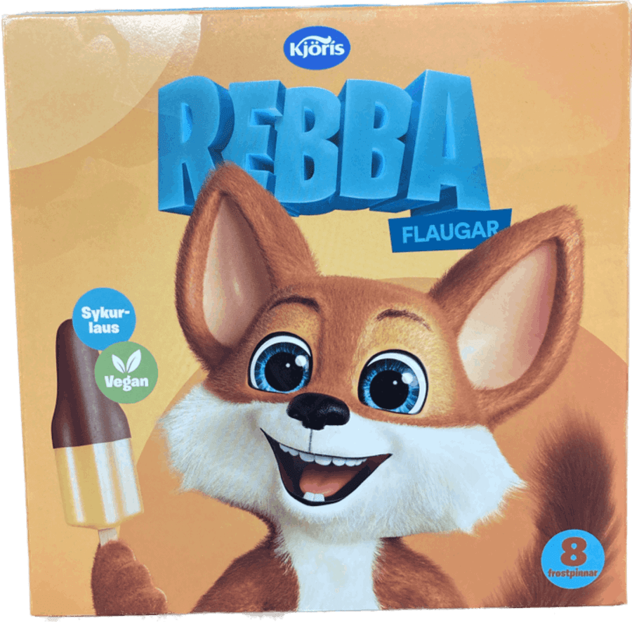 Kjörís rebba flaugar 8 stk