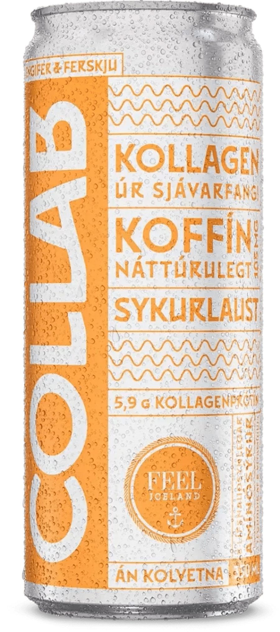 Collab engifer og ferskja 330 ml